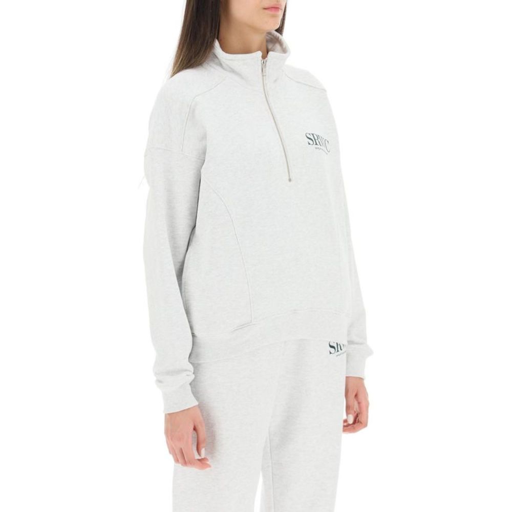 SPORTY & RICH Sporty rich upper east side quarter zip sweatshirt - Picture 2 of 4